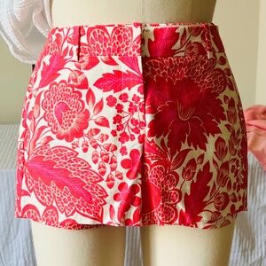 Pink Print Woven Shorts (J Crew)